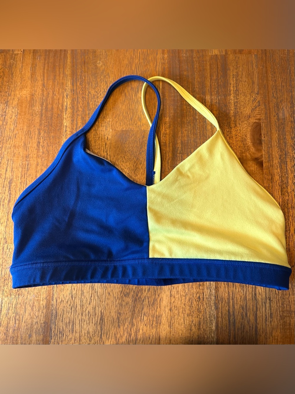 Fleo Reinette blue and neon yellow
